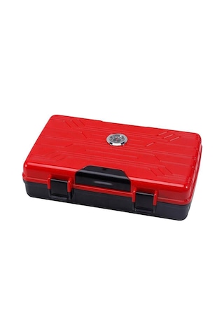 Lubinski Seyahat Tipi Puro Kutusu Humidor Kırmızı 10cigar