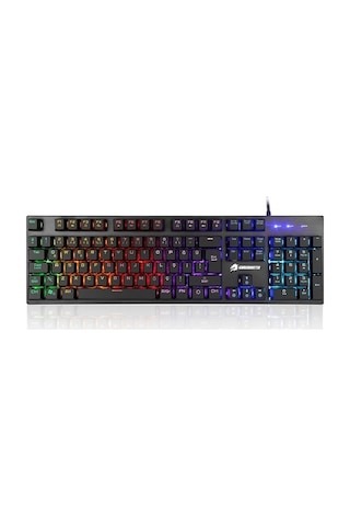 Gamebooster G76K Attack Usb Kablolu Işıklı Semi Mechanical Oyuncu Q Klavye