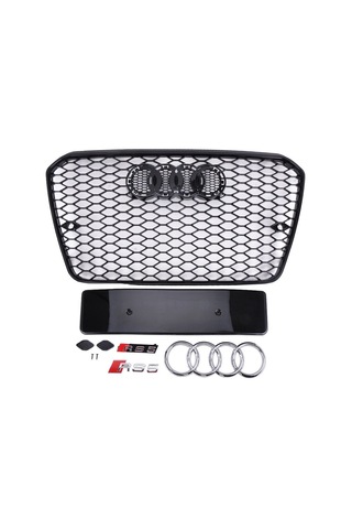 Autogp Audi A5 Rs5 Ön Panjur Izgara 2012 / 2015 B8 Siyah Agp-sm-2013-54