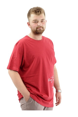 Battal Beden Erkek Pamuklu T-shirt Yumuşak Dokulu Baskılı Belıef