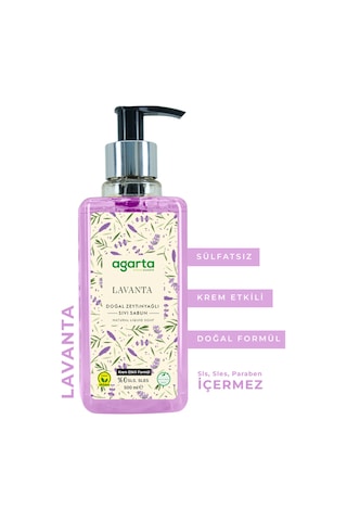 Agarta Doğal 500 ML Lavanta Sıvı Sabun