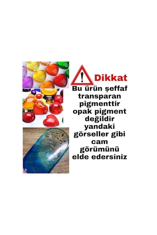 Epoksi Şeffaf Transparan Pigment Set 10 Renk 100 ml