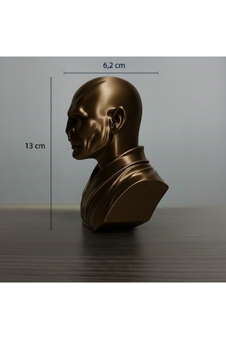 Harry Potter Lord Voldemort Dekoratif Masaüstü Aksesuarı - Karanlık Lord Özel Tasarım Büst 13 X 6,2 Cm