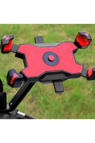 Dancemonkey 360 Derece Dönebilen Hızlı Kilitlemeli Motosiklet Ve Bisiklet Telefon Tutucu - 3.5-6.8 İnç Sarı Sarı