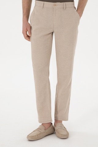 U.S. Polo Assn. Erkek Taş Slim Fit Kanvas Pantolon 50309113-VR049