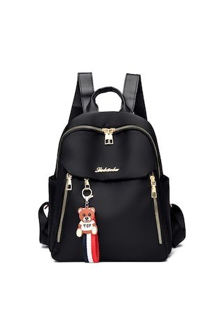 Geeksen Siyah Suya Dayanıklı Oxford Kumaş Çift Omuz Çantası - Büyük Kapasiteli, Id/ Telefon Cepi, Ipad Ve A4 Uyumlu Siyah