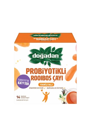 Doğadan Rooibos Vanilyalı Probiyotikli Poşet Çay 14'lü