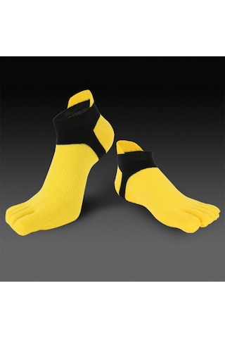 Homyl Erkekler Ve Kadınlar Için Ayak Bileği Çorap Pamuklu Sarı