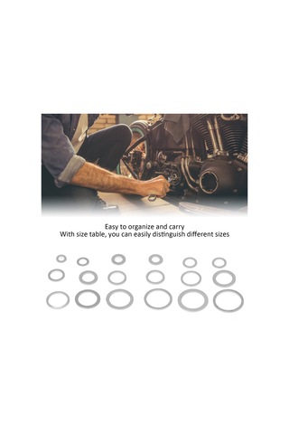 Padalink Alüminyum Alyüminyum 540 Parça O-ring Dikiz Seti, Otomobil Ve Endüstriyel Kullanım İçin Korozyona Dayanıklı, Tight Fit Ve Taşınabilir Kutulu