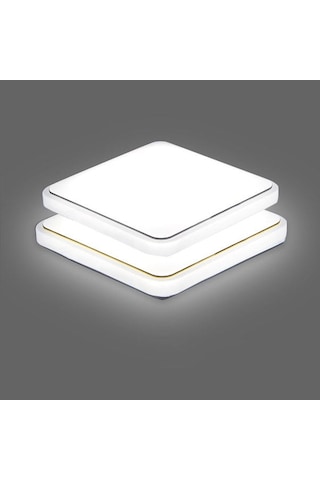 Yifomall Kare Led Tavan Aydınlatması 220v Beyaz, Modern Abs Kasa, Mutfak Balkon Odaları İçin Gümüş