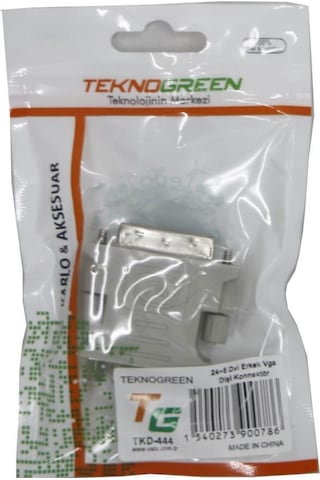 Teknogreen Tkd-444 24+5 Dvi Erkek Vga Dişi Konnektör