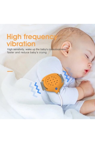 Konesam Bebek Islaklık Alarmı - Titreşimli Ve Sesli Uyarı, Klipsli Tasarım, Portakal Rengi