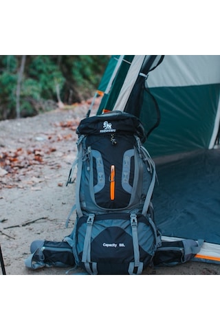 Kuara Su Geçirmez Outdoor Trekking Sırt Çantası - 80l, Siyah