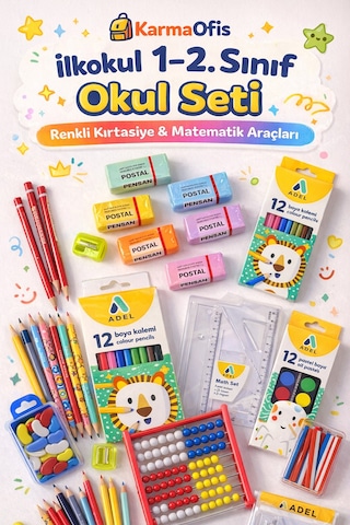 İlkokul 1 2. Sınıf Okul Seti
