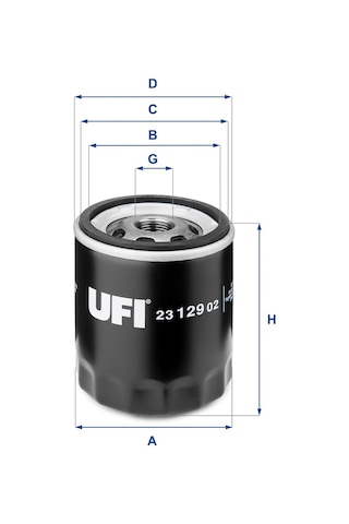Ufi Yağ Filtresi Opel Chevrolet Rover Saab 23.129.02