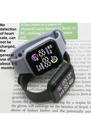 Trendooze Gaojunshop01 Pembe Işıklı Koşu Spor Saati - Kadın Analog Dijital Saat Pembe