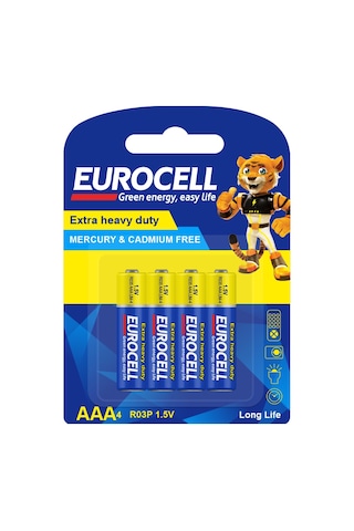 Eurocell- Aaa4 R03p 1.5 V İnce Kalem Pil