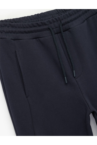 Koton Pamuklu Cep Detaylı Beli Bağcıklı Jogger Eşofman Altı Lacivert 6wam40020mk Lacivert