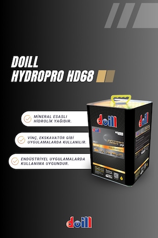 Hydropro Hd 68 Iso Vg 68 16 Litre Hidrolik Sistem Yağı Üretim Yılı: 2025