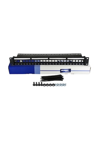 19"1u 24 Port Boş Patch Panel 19"1u 24 Port Boş Patch Panel