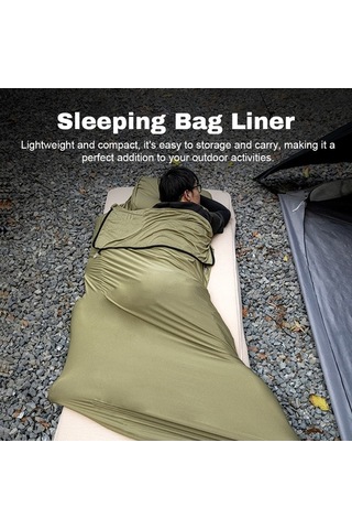 Pazly Yumuşak Nefes Alabilir Uyku Tulumu İçliği - Hafif Gri, Uzun Ömürlü, Taşınabilir Gri