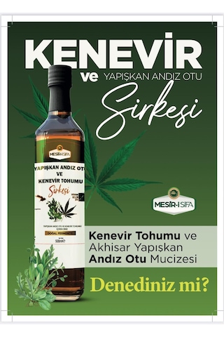 Kenevir Ve Yapışkan Andız Otu Sirkesi 500ml