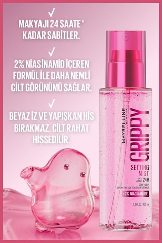 Grippy 24 Saate Kadar Makyaj Sabitleyici Sprey - Mist Form 3600531721527-11402