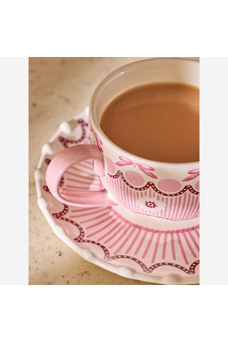 Pembe Stoneware Çay Fincanı 200 Ml