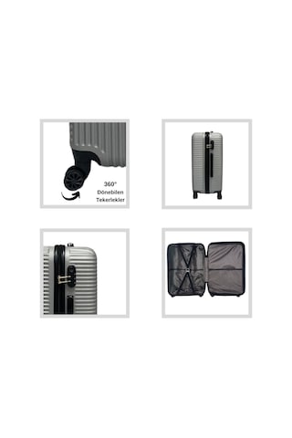 Anhelo Bowtie Abs Büyük Boy Valiz Bordo Bordo