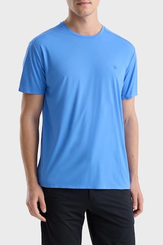 Isaora Logolu Regular Fit Bisiklet Yaka T Shirt Erkek T Shirt Isr9021 Lvnd Mavi