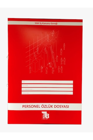 turunucuBEYAZ Kırmızı Personel Özlük Dosyası 25'li Paket
