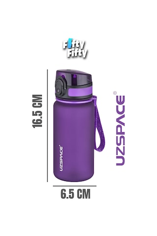 Uzspace 350 Ml Pipetsiz Softtouch Tritan Çocuk Su Matarası -ff350mluzs Mor