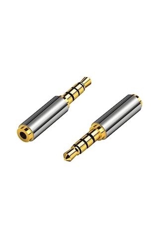 3.5Mm Erkek 2.5Mm Dişi 4 Boğumlu Stereo Kulaklık Jakı Dönüştürücü