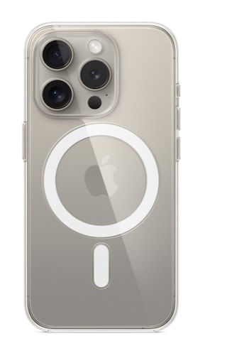 Apple Uyumlu iPhone 15 Pro Magsafe İle Şeffaf, Manyetik Kılıf,+kırılmaz Cam 2si1 Arada Şeffaf