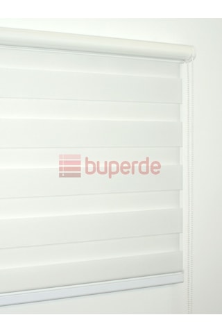 Buperde Beyaz Eko Bambu Zebra Stor Perde