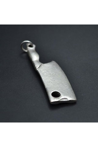Satır Totem - Gastronomi Gümüş Kaplama Kolye Ucu Silver
