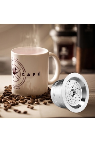 Bloomnest Paslanmaz Çelik Yeniden Kullanılabilir Kahve Kapsülü - Cafissimo Uyumlu Bardak Filtresi