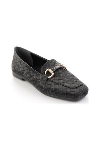 Bambi Siyah Kadın Loafer Ayakkabı K01641023071 Siyah