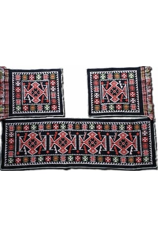Serme Oto Kılıfı Takımı - Antik Parlak Kilim -Binek Araçlara Uyar