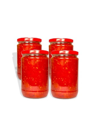 Ev Yapımı Domates Sosu / Menemen Sosu 650 Gr - 4'lü Paket  (Cam K