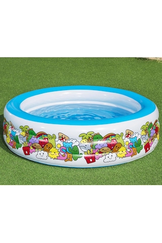 Bestway Şişme Jumbo Desenli Havuz 51122 Çok Renkli