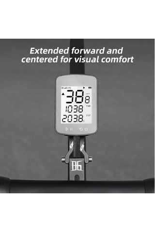 Aubyhe Alüminyum Bisiklet Bilgisayar Tutucu, Yollu Bisiklet Entegre Saplı Dikey Açı Ayarlanabilir Siyah Taşıyıcı Siyah