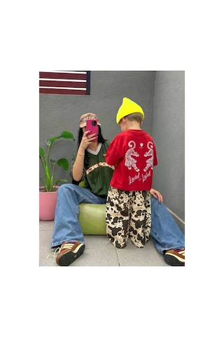 Poala Kids Kamuflaj Balloon Jeans Çok Renkli
