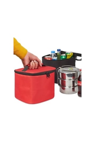 Ankaflex Çok Amaçlı Soğuk Sıcak Tutucu Sefer Tası Ve İçecek Taşıma Çantası Kırmızı