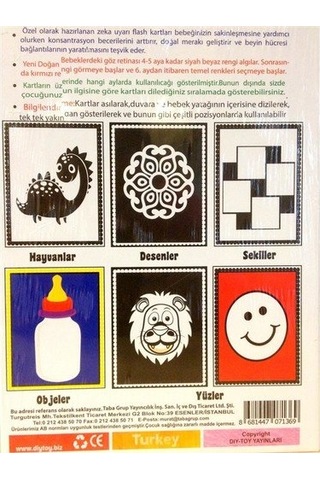 0-12 Ay Bebekler için Ilk Zeka Kartları Zeka Geliştirici Kartlar