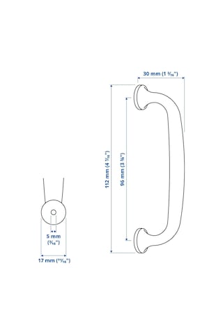 Ikea Eneryda 2'li Mobilya Kulpu 112 Mm Krom