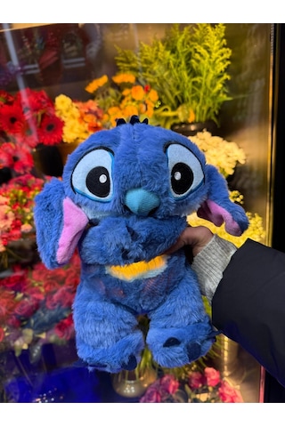 Nefes Alan Stich Uyku Arkadaşı Stitch Peluş Oyuncak Kulakları Oynayan 30cm Işıklı Müzikli Çok Renkli