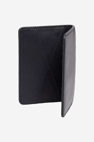 Erkek Sıyah Suni Deri Kartlık Siyah