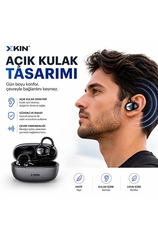Kın-tws84 Open-ear True Wireless Bluetooth Kulaklık