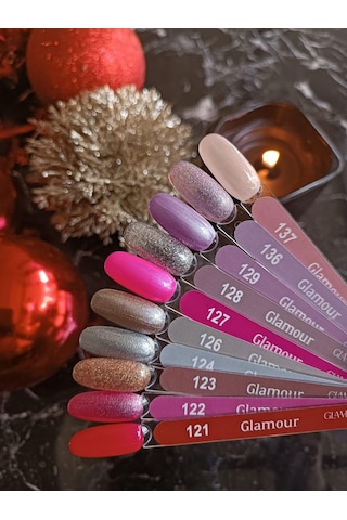 Glamour By Mia 137 Simli Açık Pembe Kalıcı Oje 15 Ml Hema Free Tpo Free Krem
